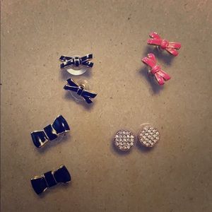 4 sets of Kate Spade earrings